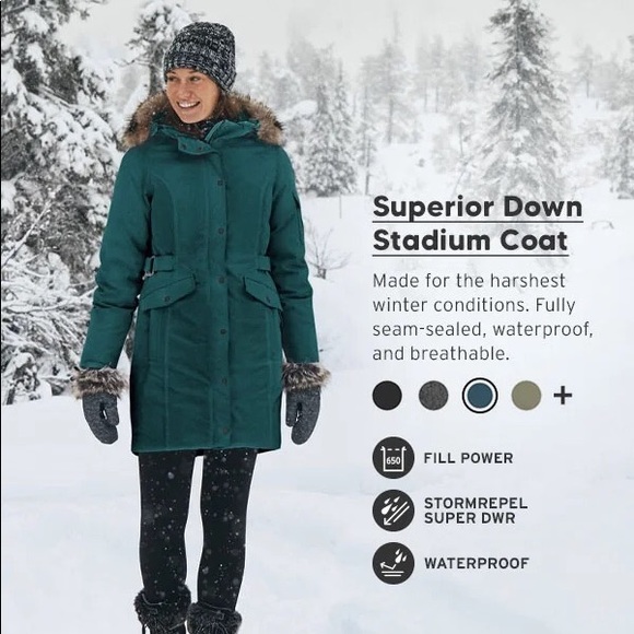 EDDIE BAUER Superior III Stadium Down Parka Jacket - Picture 12 of 16